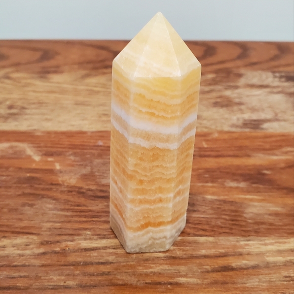 Orange Calcite Crystal Tower - Picture 3 of 7